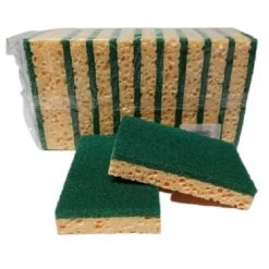 Tampon vert sur éponge Notre Sélection - 114988