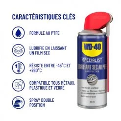 Lubrifiant sec au PTFE WD-40 Specialist® anti-friction -Nettoyant Soldes AFD 140996