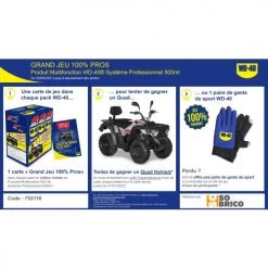 Pack de 6 dégrippants multi-usage WD-40 -Nettoyant Soldes AFD 141188