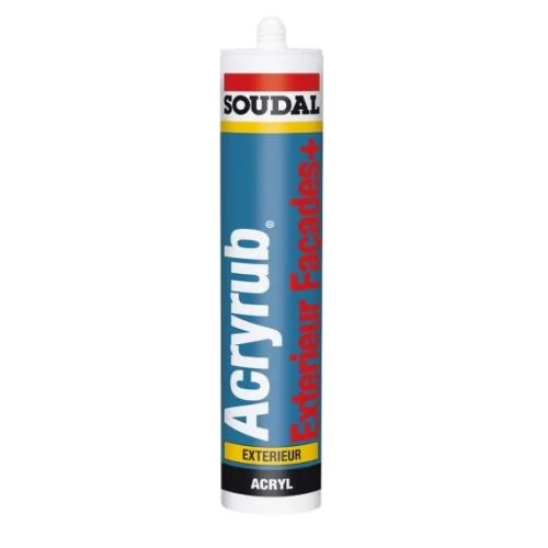 Mastic acrylique Soudal Acryrub Façade Exterieur 3 Mastic acrylique Soudal Acryrub Façade Exterieur