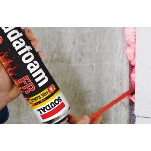 Mousse PU pistolable Soudal coupe-feu Soudafoam FR Click & Fix 5 Mousse PU pistolable Soudal coupe-feu Soudafoam FR Click & Fix – Image 3