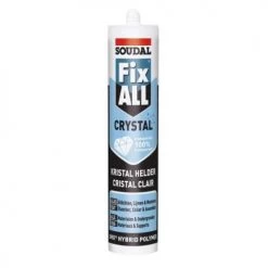 Mastic-colle polymère hybride Soudal Fix All Crystal